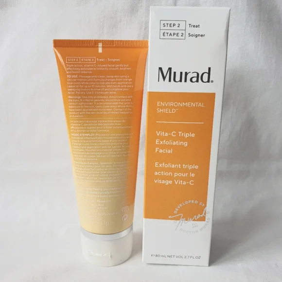 Murad Environmental Shield Vita-C Triple Exfoliating Facial 80ml Full Size New - Picture 2 of 6